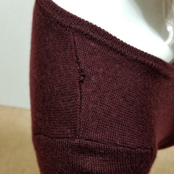 Nanette Nanette Lepore sweater Small merino wool knit peplum bell sleeve - Picture 5 of 11